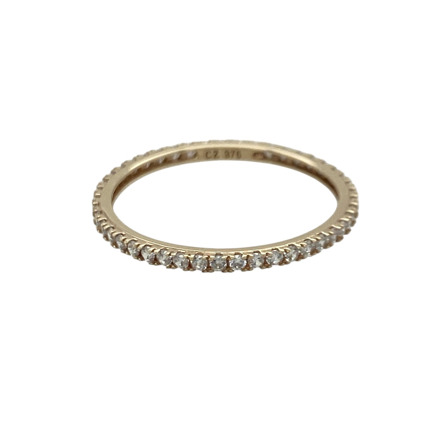 9ct Gold & Cubic Zirconia Eternity Band Ring
