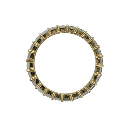 9ct Gold & Cubic Zirconia Eternity Band Ring