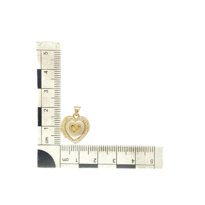 9ct Gold & Mother of Pearl Heart Locket