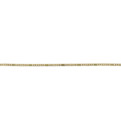 14ct Gold 8" Figaro Bracelet