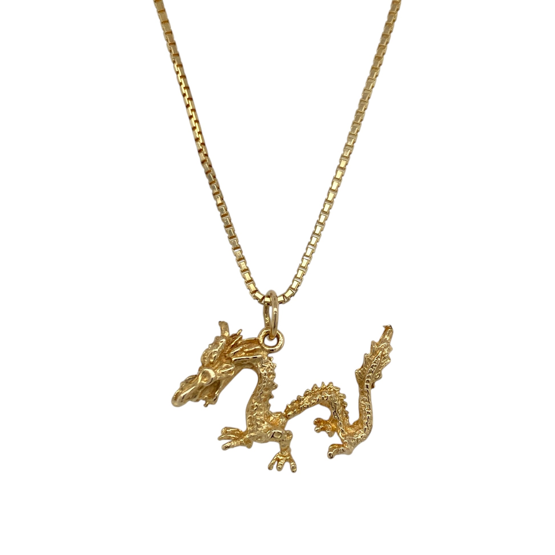 14ct Gold Dragon 16" Necklace