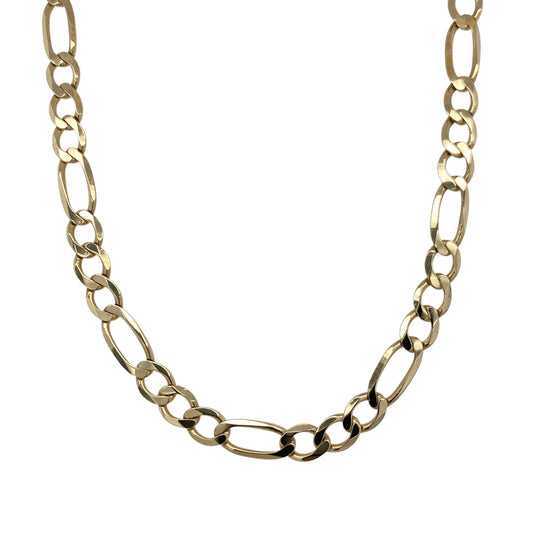 9ct Gold 26" Figaro Chain