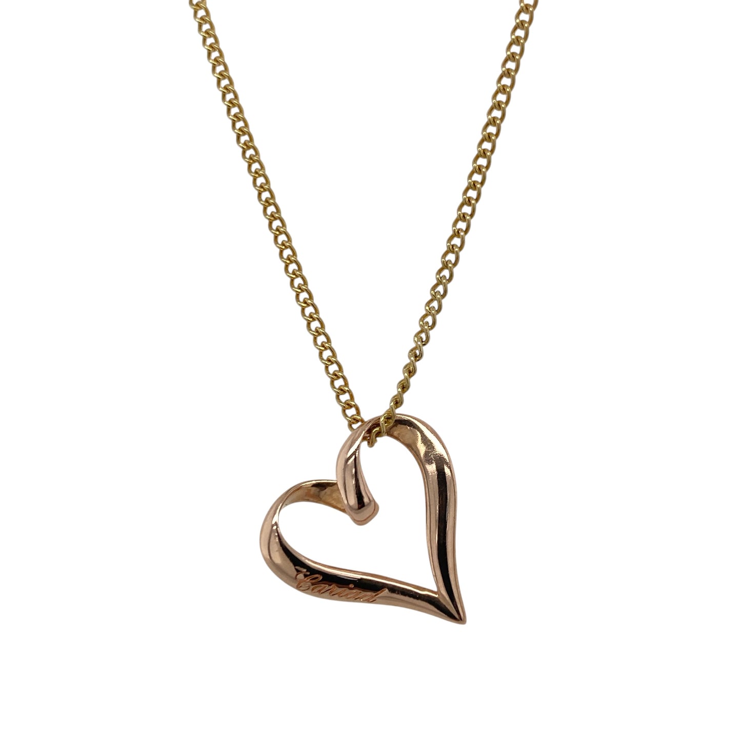 9ct Gold Clogau Cariad Open Heart 18" Necklace