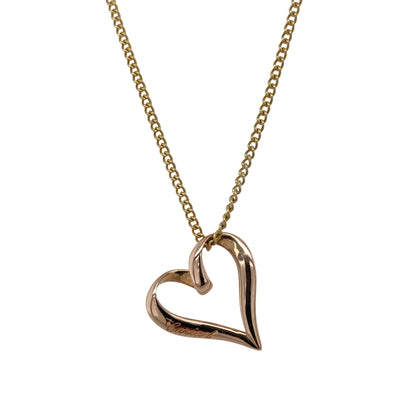 9ct Gold Clogau Cariad Open Heart 18" Necklace