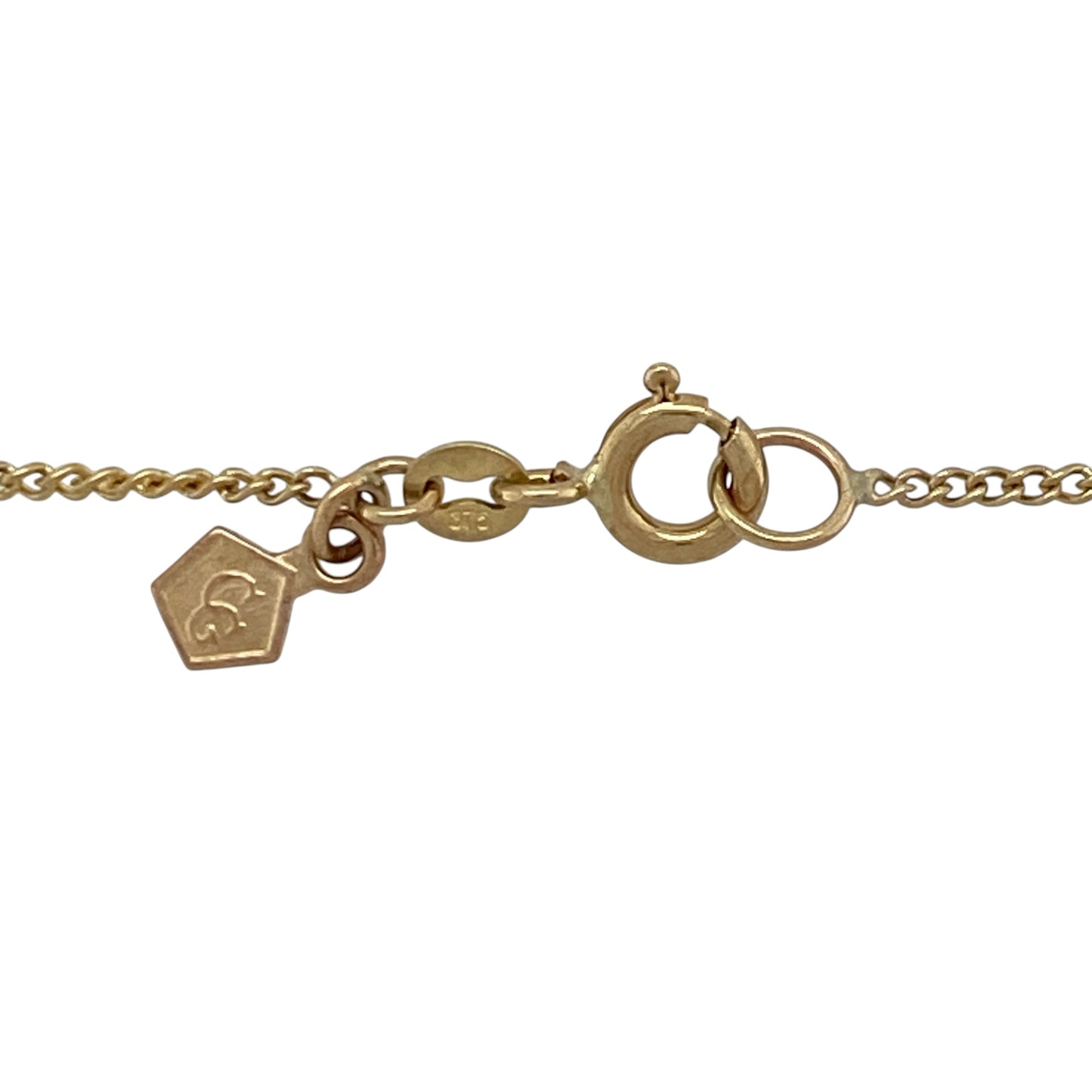 9ct Gold Clogau Cariad Open Heart 18" Necklace