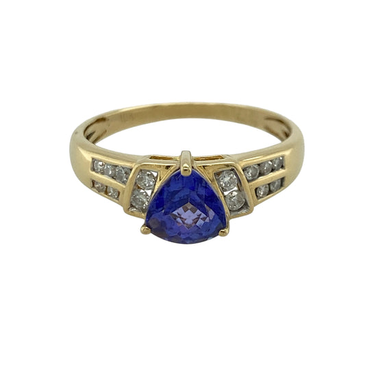 18ct Gold Diamond & Tanzanite Ring