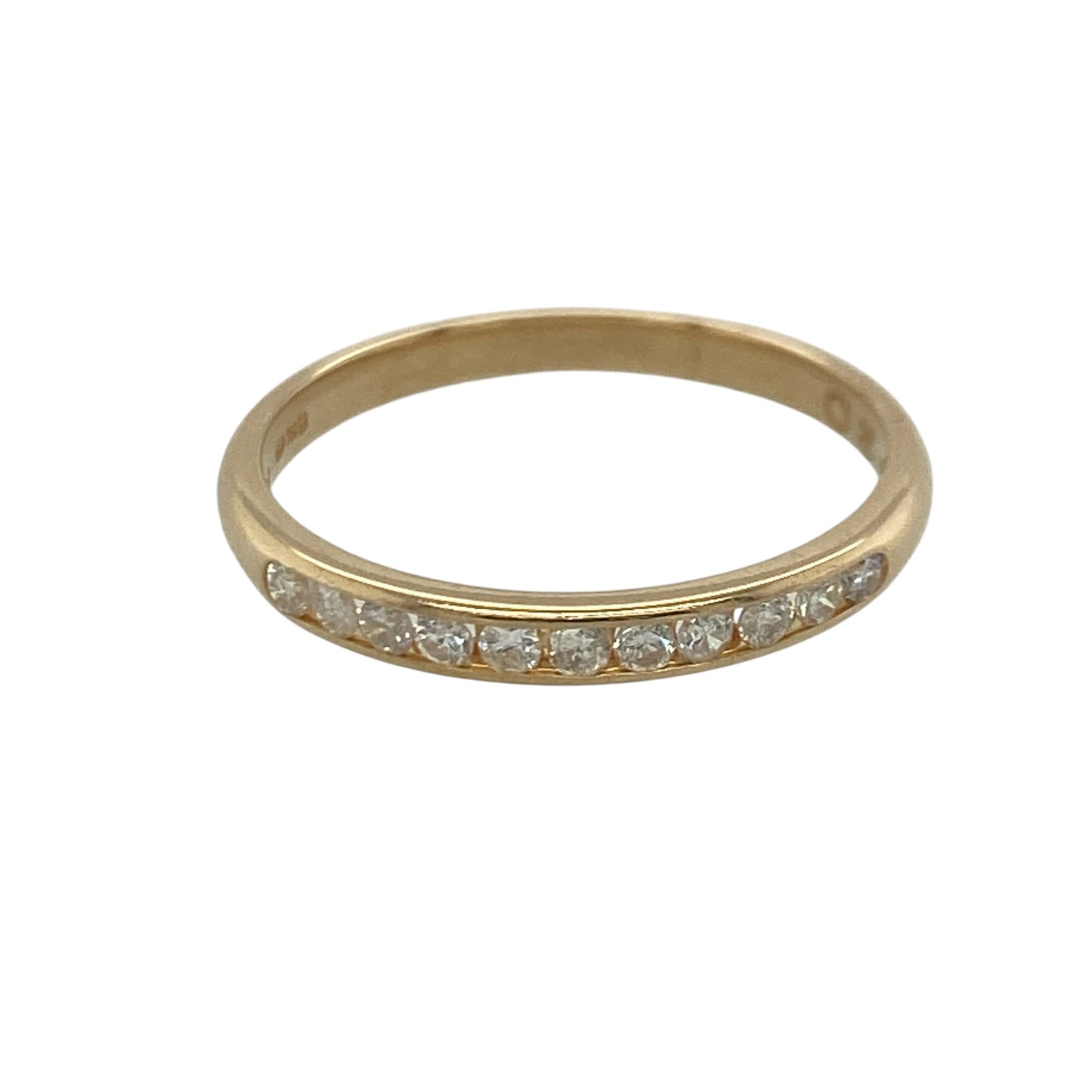 9ct Gold & Diamond Band Ring