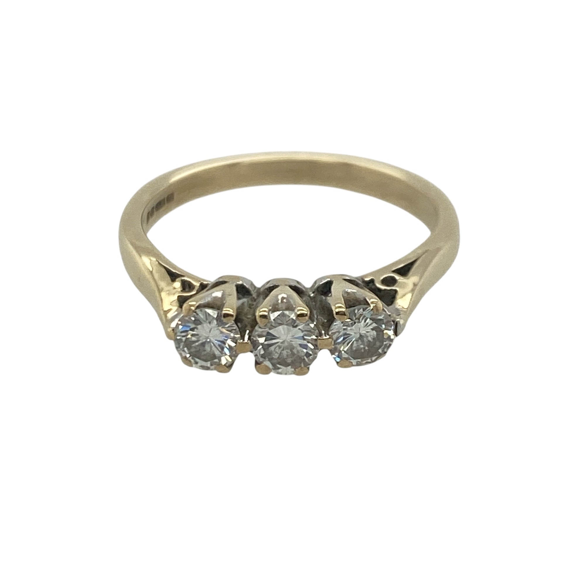 9ct Gold & Diamond Trilogy Ring