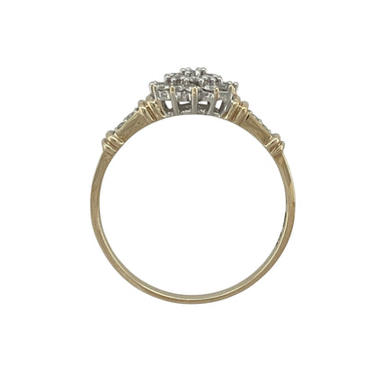 9ct Gold & Diamond Cluster Ring