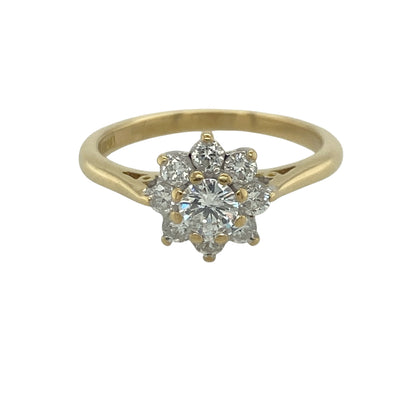 18ct Gold & Diamond Cluster Ring