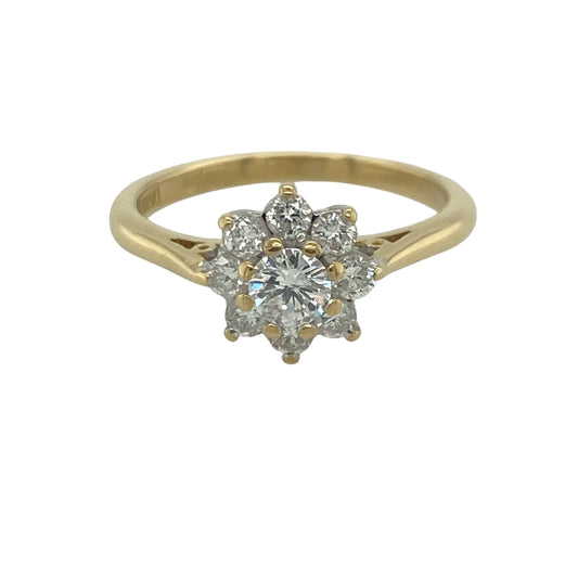 18ct Gold & Diamond Cluster Ring