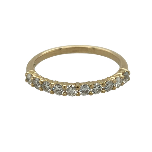 18ct Gold & Diamond Band Ring