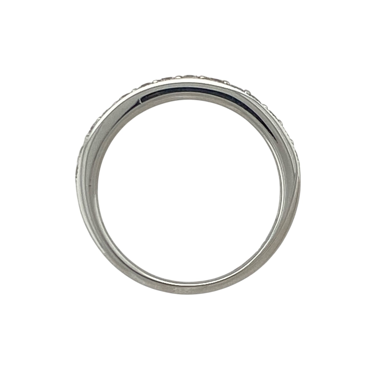 18ct White Gold & Diamond Band Ring