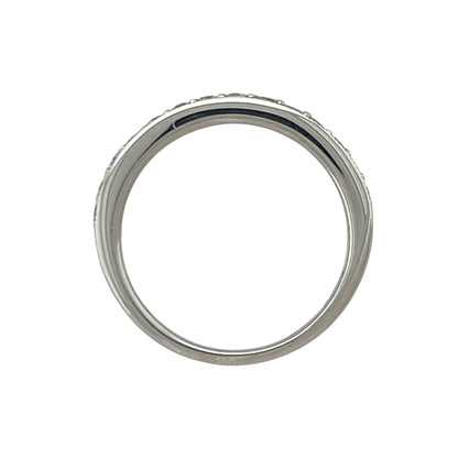 18ct White Gold & Diamond Band Ring