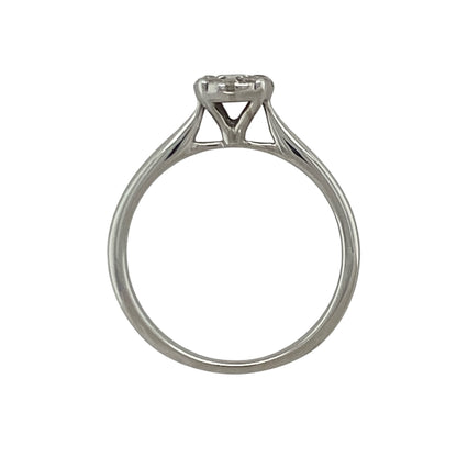 18ct White Gold & Diamond Cluster Ring