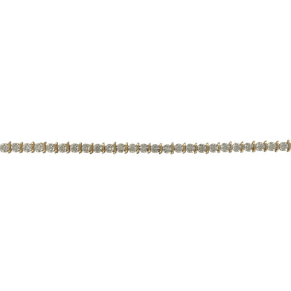 9ct Gold & Diamond 7.5" Bracelet