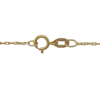 9ct Gold & Diamond Open Double Heart 18" Necklace