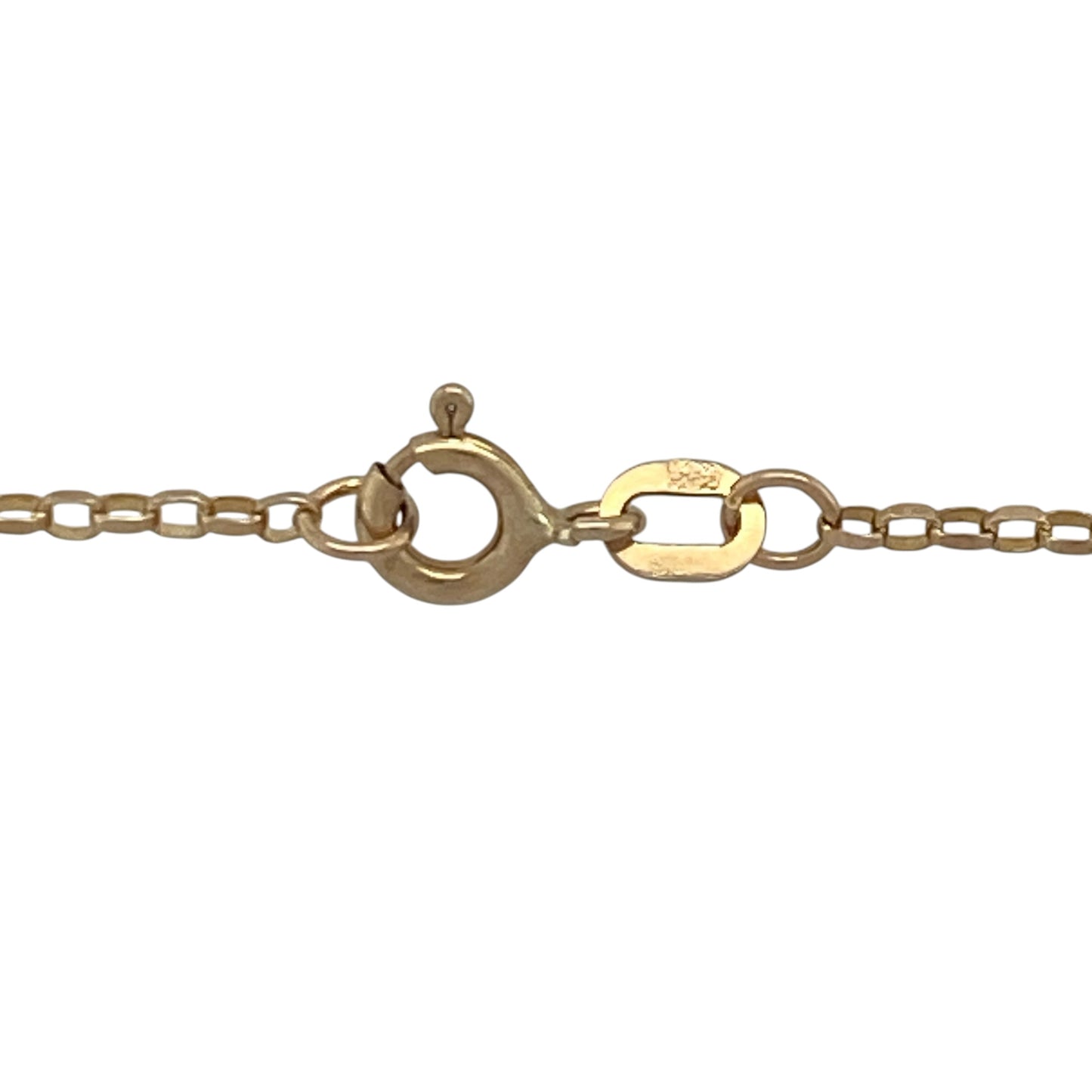 9ct Gold Diamond & Ruby Filigree Style Cross 20" Necklace