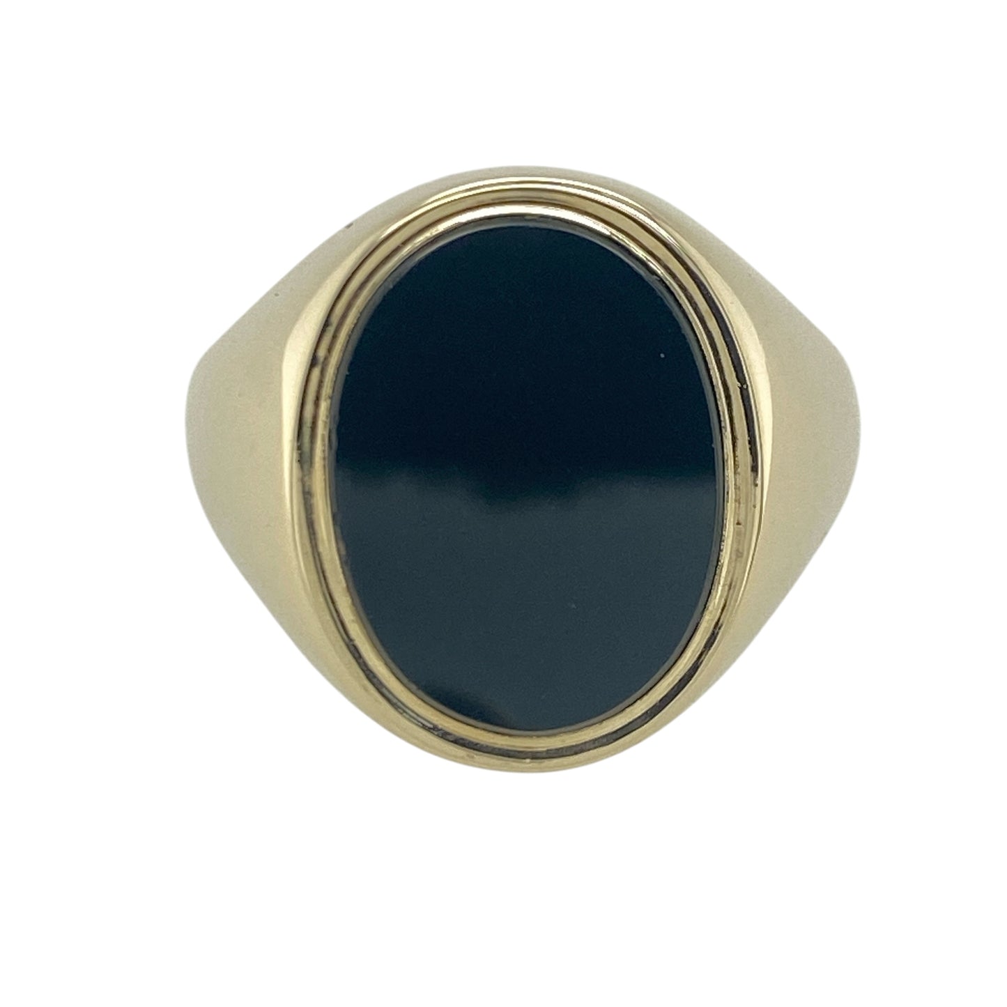9ct Gold & Onyx Oval Signet Ring
