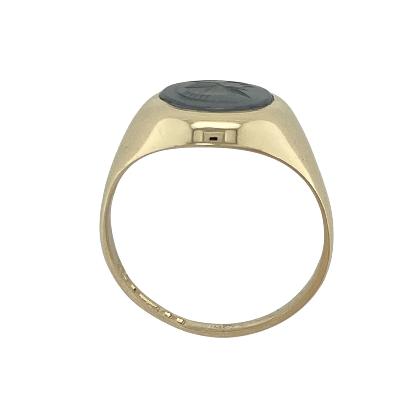 9ct Gold & Hematite Centurion Oval Signet Ring