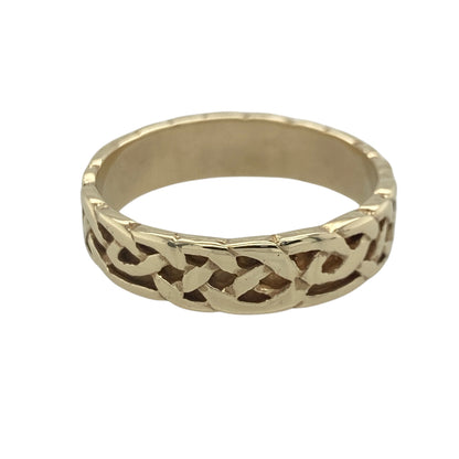 9ct Gold Celtic Knot Band Ring