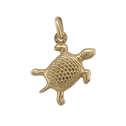 Add a touch of charm and symbolic meaning to your jewellery collection with this pre-owned 9ct yellow gold turtle pendant, featuring a delightful nature-inspired design with timeless everyday appeal—perfect for gifting, collectors, or animal lovers.

Design: The pendant is crafted in the shape of a turtle, creating a distinctive and endearing design that can be worn as a meaningful symbol or a stylish everyday accessory.