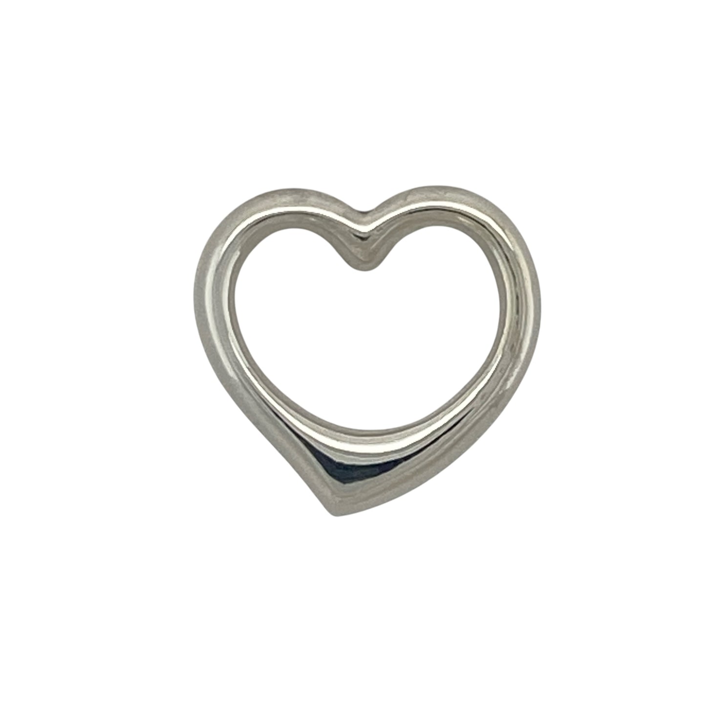 Add a touch of romance and contemporary elegance to your jewellery collection with this pre-owned 9ct white gold open heart pendant, featuring a timeless symbolic design with versatile everyday appeal—perfect for gifting, anniversaries, or meaningful daily wear.

Design: The pendant features a graceful open heart design measuring approximately 16mm by 16mm, creating a simple yet elegant look that symbolises love and affection.