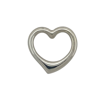 Add a touch of romance and contemporary elegance to your jewellery collection with this pre-owned 9ct white gold open heart pendant, featuring a timeless symbolic design with versatile everyday appeal—perfect for gifting, anniversaries, or meaningful daily wear.

Design: The pendant features a graceful open heart design measuring approximately 16mm by 16mm, creating a simple yet elegant look that symbolises love and affection.