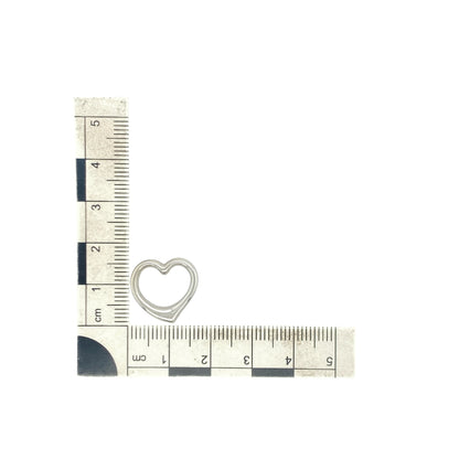 9ct White Gold Open Heart Pendant