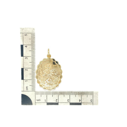 9ct Gold St Christopher Pendant