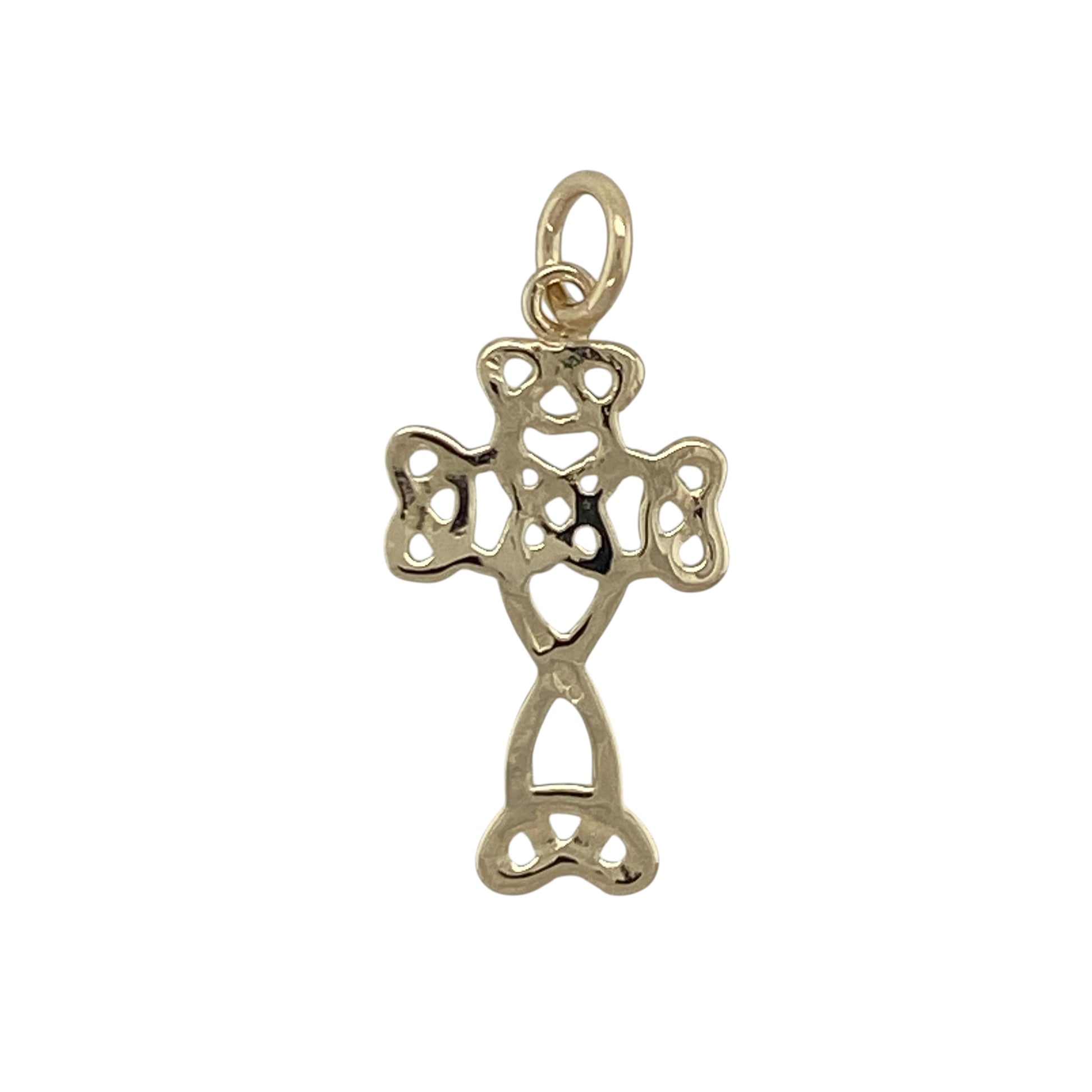 Add meaningful heritage-inspired style to your jewellery collection with this pre-owned 9ct yellow gold Celtic knot cross pendant, featuring a timeless symbolic design with elegant everyday appeal—perfect for gifting, celebrating Celtic heritage, or faith-inspired wear.

Design: The pendant features a traditional Celtic cross design enhanced with intricate Celtic knot detailing, creating a distinctive and eye-catching piece that combines spiritual significance with classic craftsmanship.