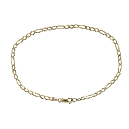 9ct Gold 10" Figaro Anklet