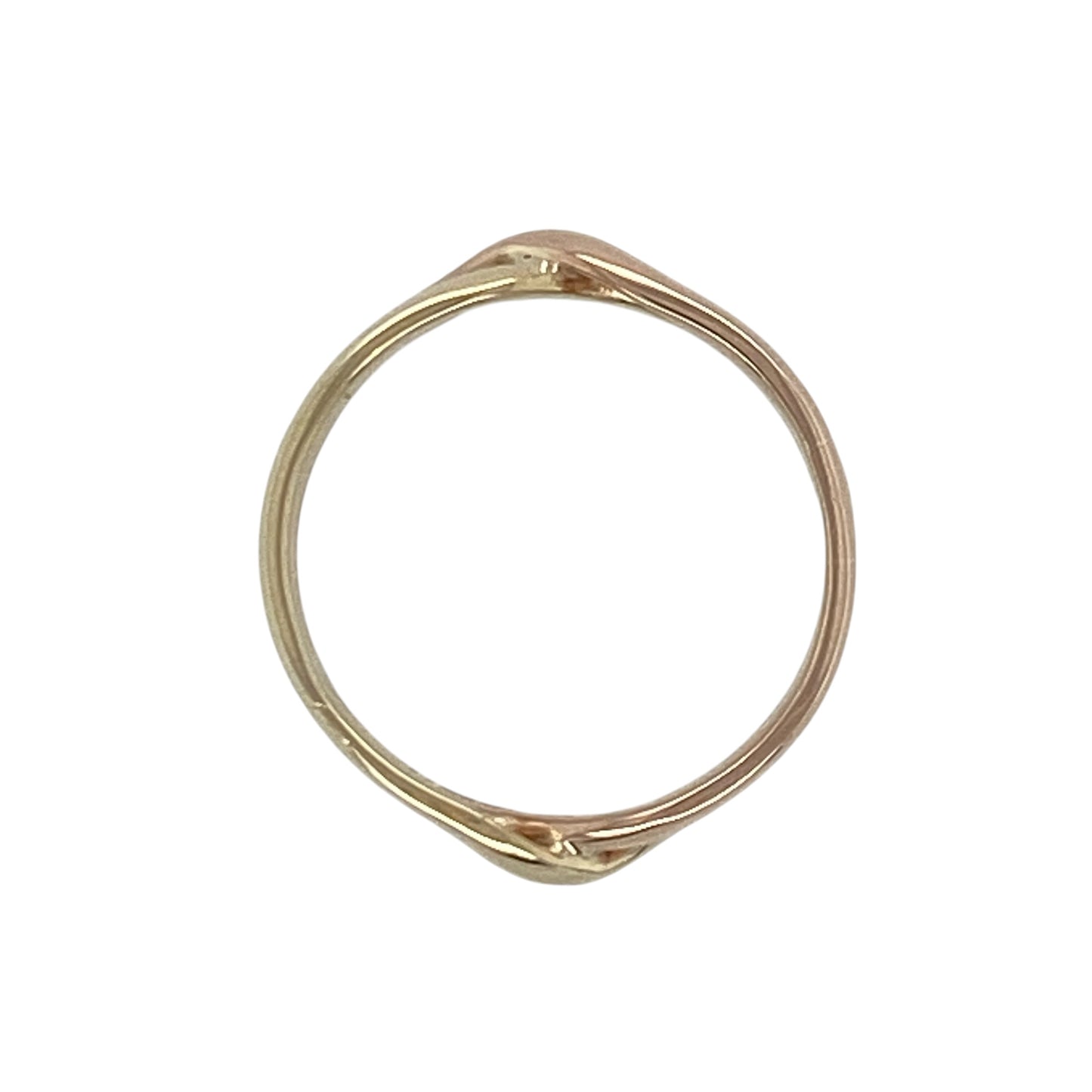9ct Gold Cymru Gold Double Band Twist Ring