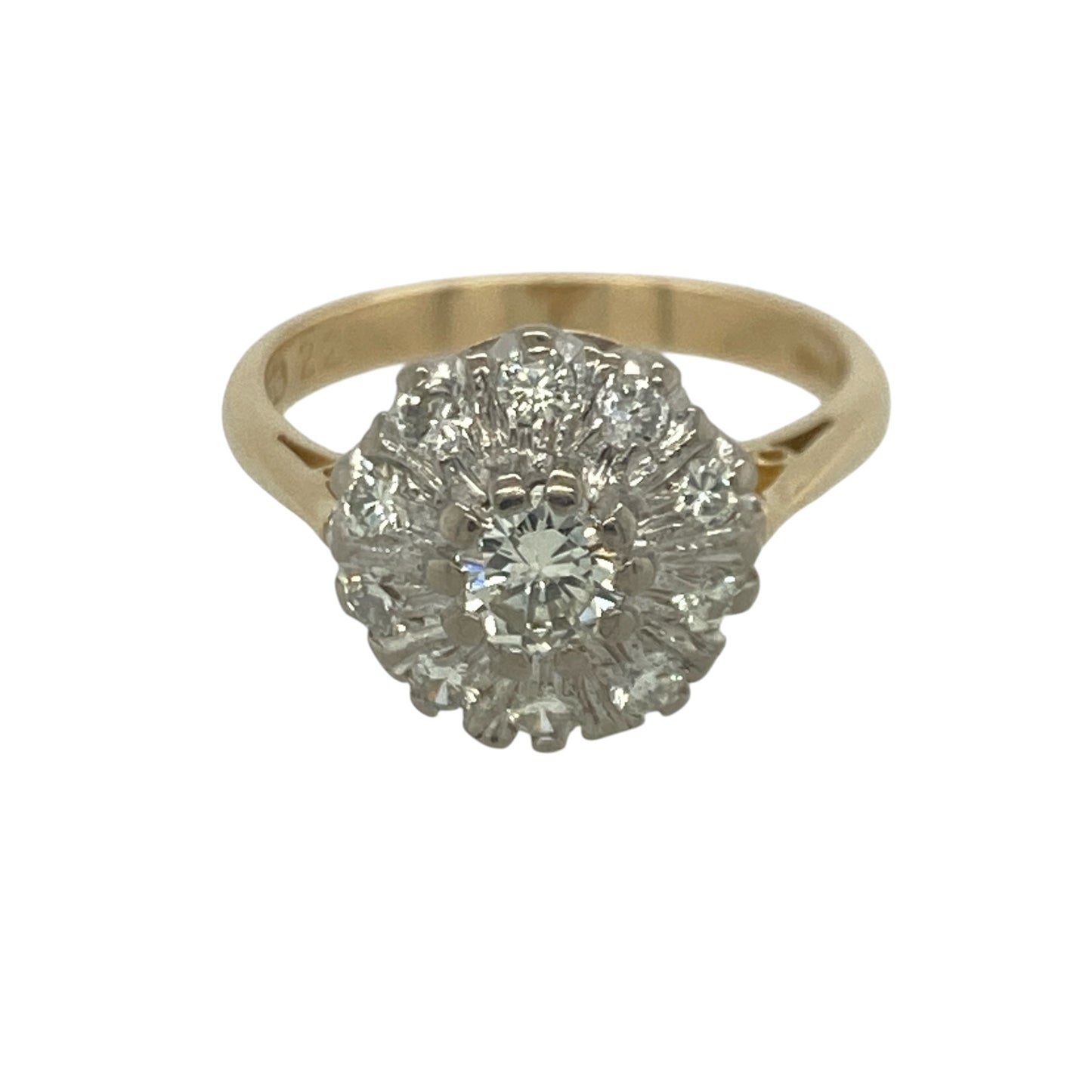 14ct Gold & Diamond Cluster Ring