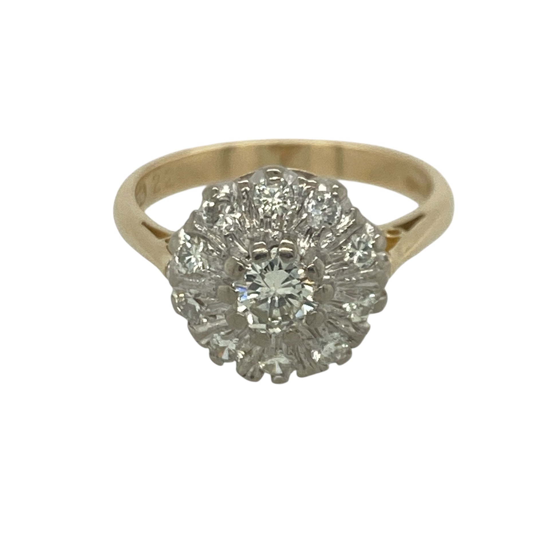 14ct Gold & Diamond Cluster Ring