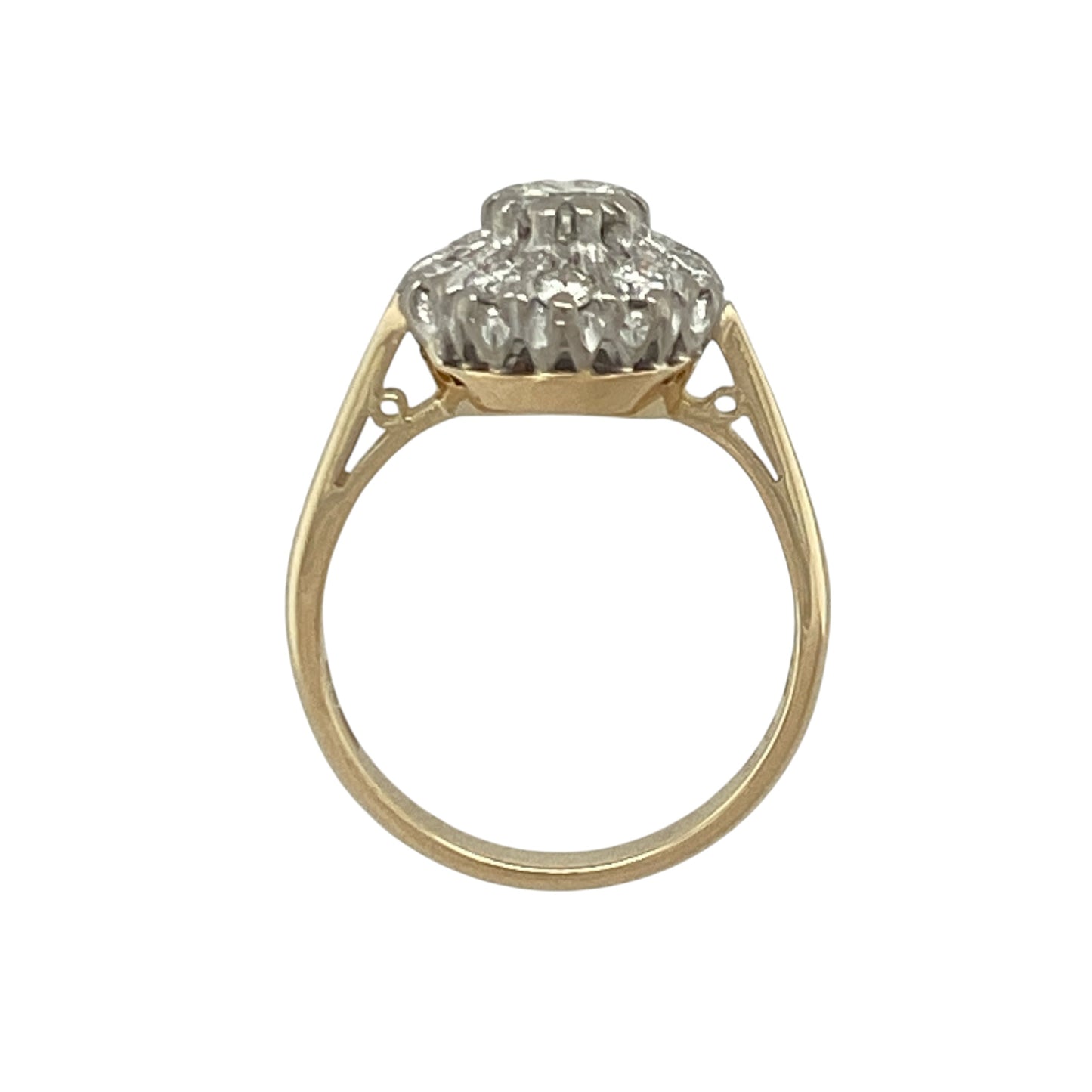 14ct Gold & Diamond Cluster Ring