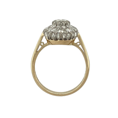 14ct Gold & Diamond Cluster Ring