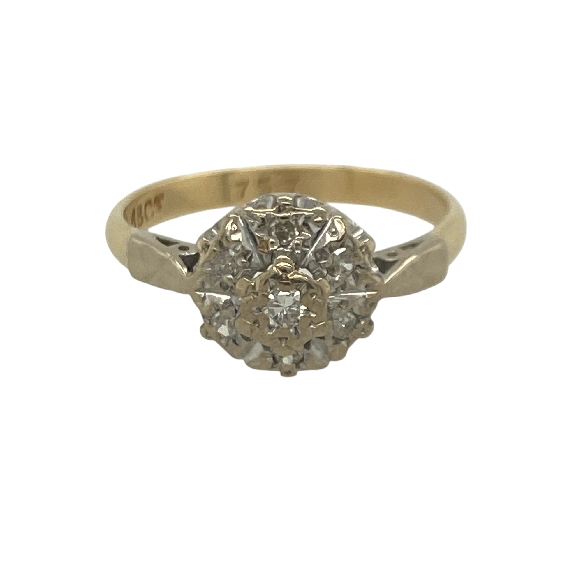 18ct Gold & Diamond Cluster Ring