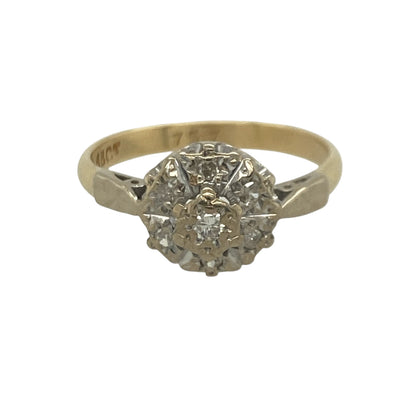 18ct Gold & Diamond Cluster Ring
