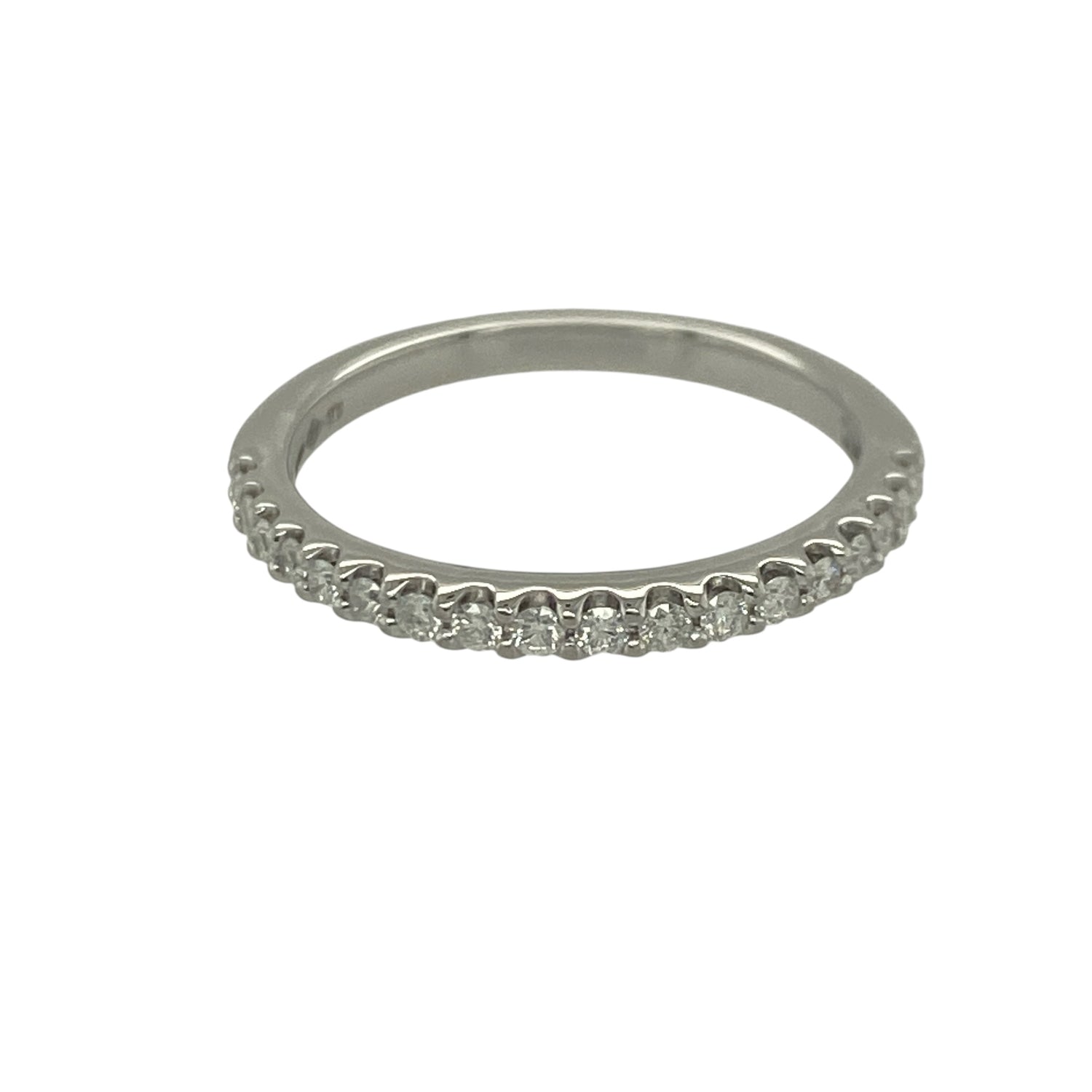 Platinum & Diamond Set Band Ring