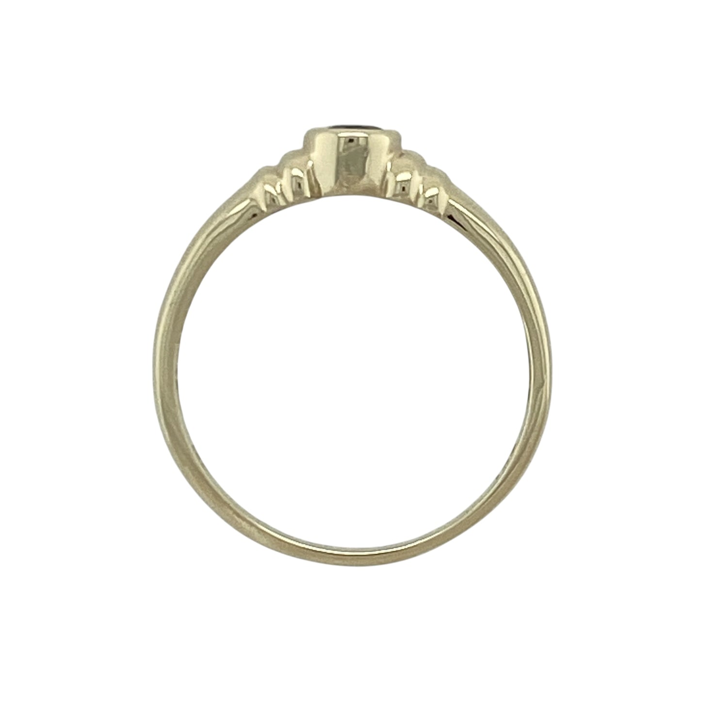 9ct Gold & Sapphire Solitaire Ring