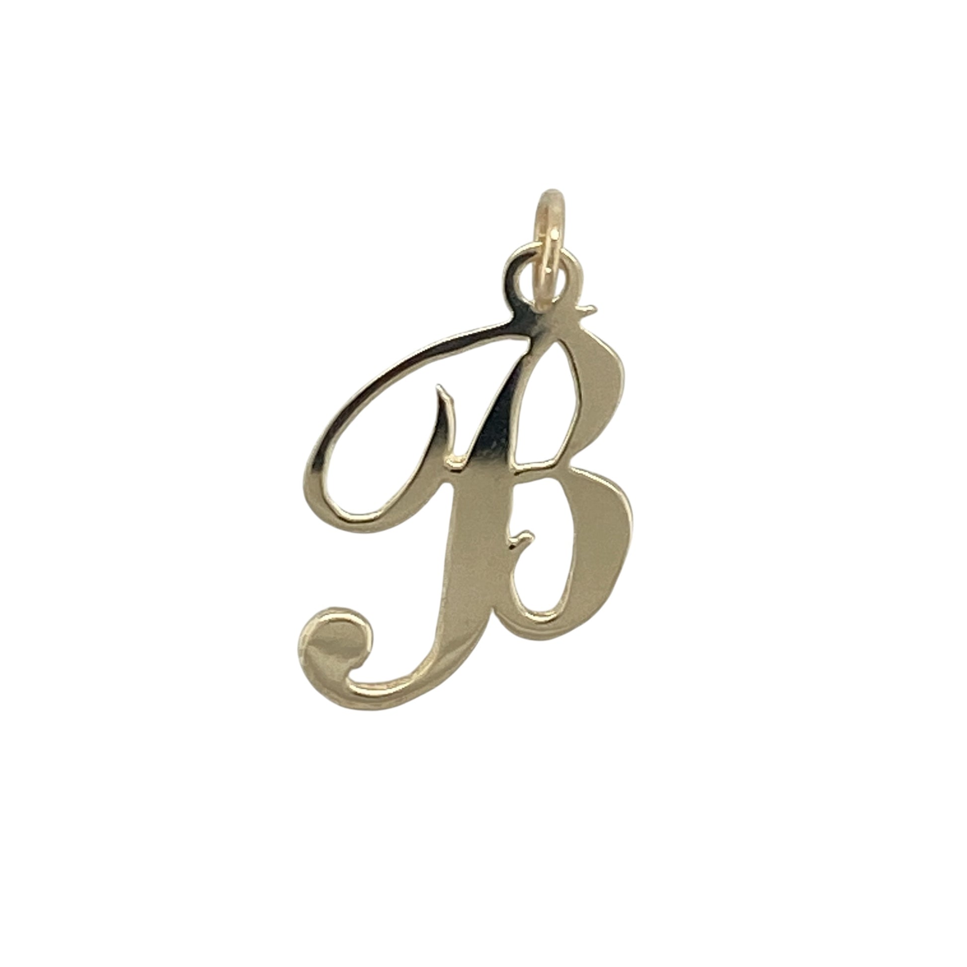 9ct Gold Initial 'B' Pendant