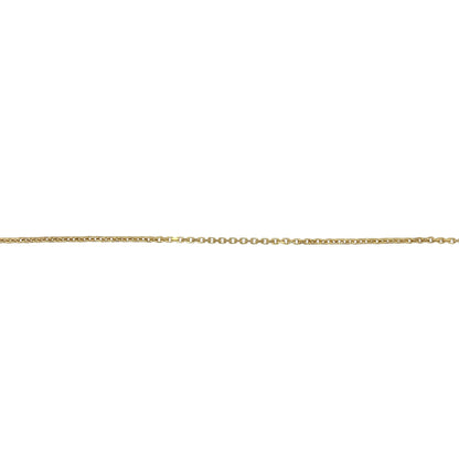 9ct Gold 7" Faceted Belcher Bracelet