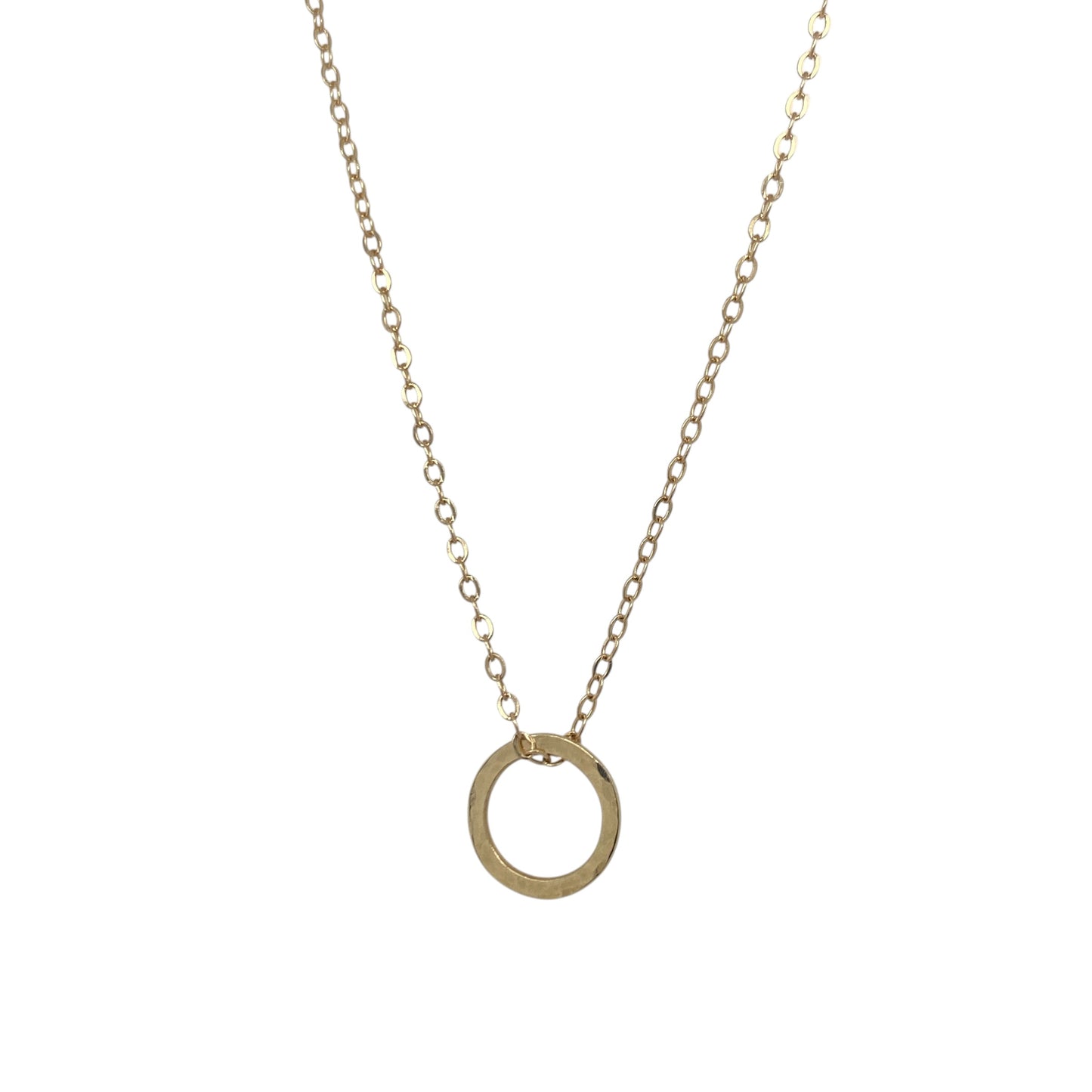 14ct Gold Circle 16" Necklace