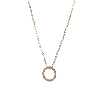 14ct Gold Circle 16" Necklace