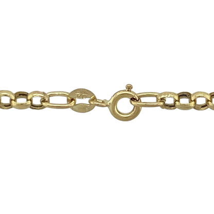 Add timeless style and everyday versatility to your jewellery collection with this pre-owned 9ct yellow gold belcher chain, featuring a classic link design with enduring appeal—perfect for wearing alone, pairing with a favourite pendant, or layering with other necklaces.

Design: The chain features traditional belcher links measuring approximately 4mm wide, creating a bold and distinctive appearance with a polished finish that catches the light beautifully.