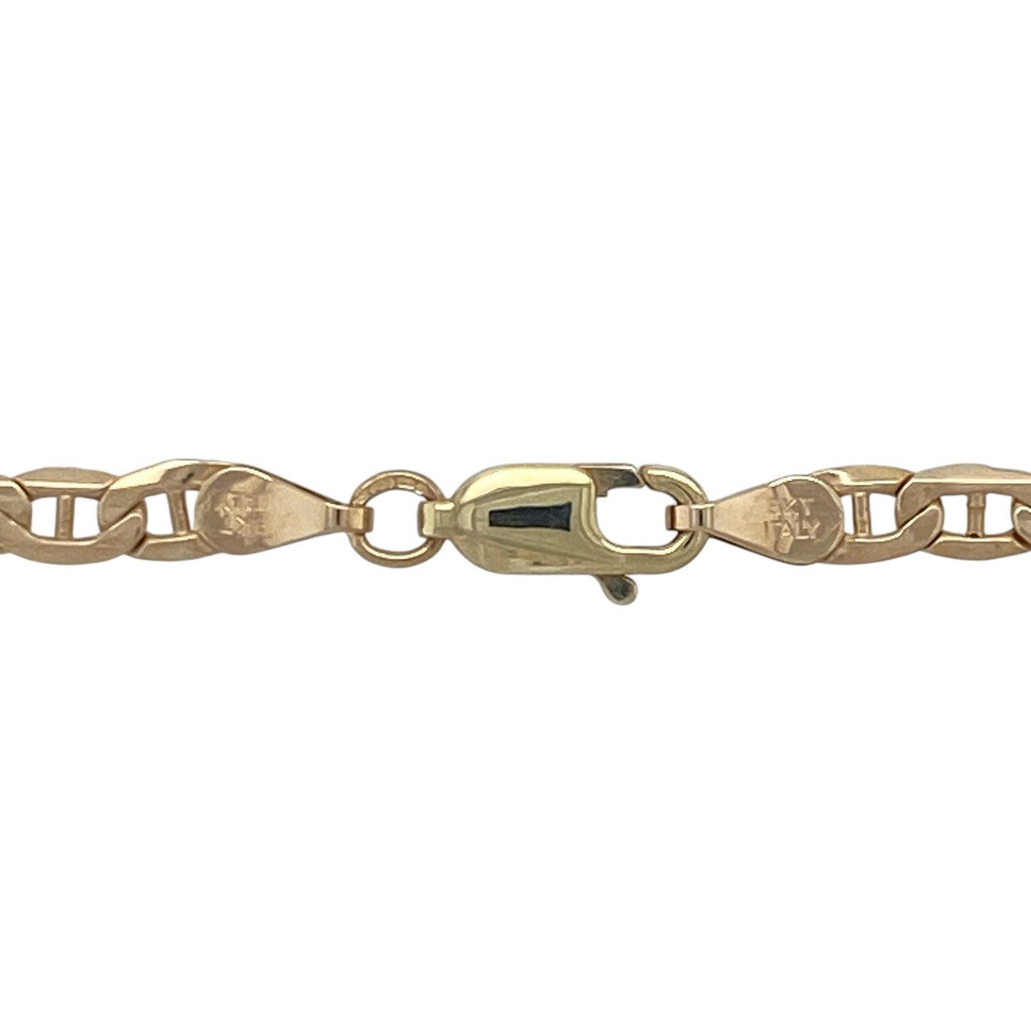 Add timeless character and everyday versatility to your jewellery collection with this pre-owned 9ct yellow gold anchor chain, featuring a classic maritime-inspired link design with enduring appeal—perfect for wearing alone, pairing with a favourite pendant, or layering with other necklaces.

Design: The chain features traditional anchor links measuring approximately 4mm wide, creating a distinctive and stylish appearance with a polished finish that catches the light beautifully.