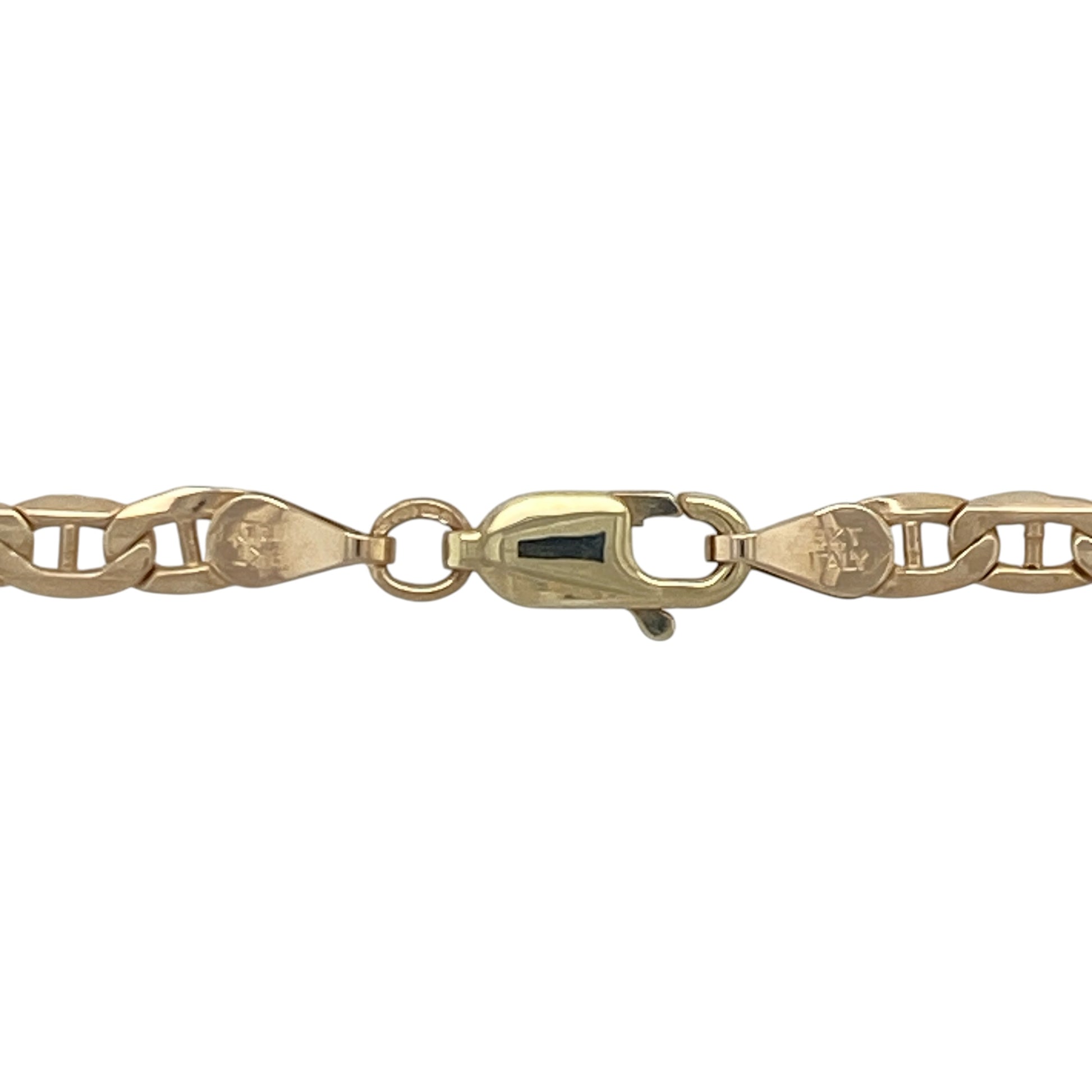 Add timeless character and everyday versatility to your jewellery collection with this pre-owned 9ct yellow gold anchor chain, featuring a classic maritime-inspired link design with enduring appeal—perfect for wearing alone, pairing with a favourite pendant, or layering with other necklaces.

Design: The chain features traditional anchor links measuring approximately 4mm wide, creating a distinctive and stylish appearance with a polished finish that catches the light beautifully.
