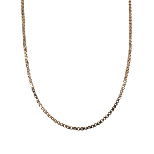 9ct Gold 20" Box Chain