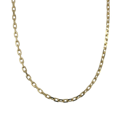 9ct Gold 22" Faceted Belcher Chain